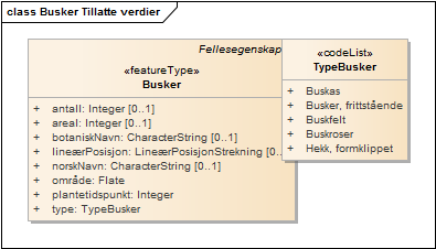 Busker Tillatte verdier